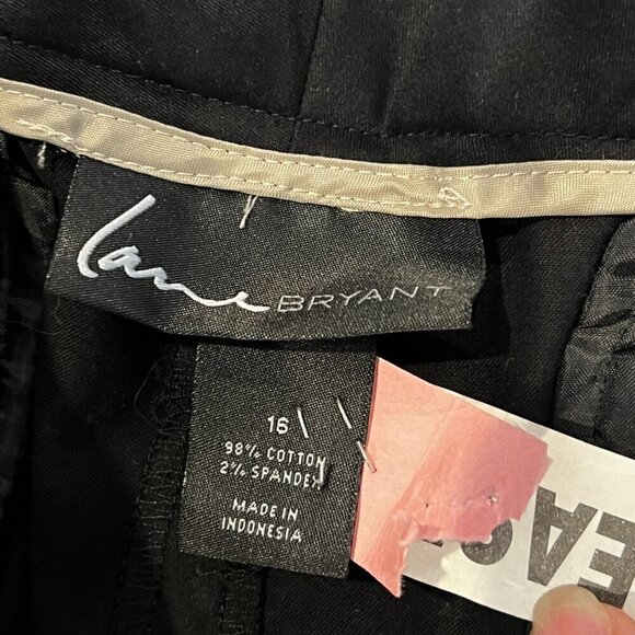 Lane Bryant Cropped Dress Pant Women's Plus Size 18 Stretch Capri Pockets - Picture 2 of 6